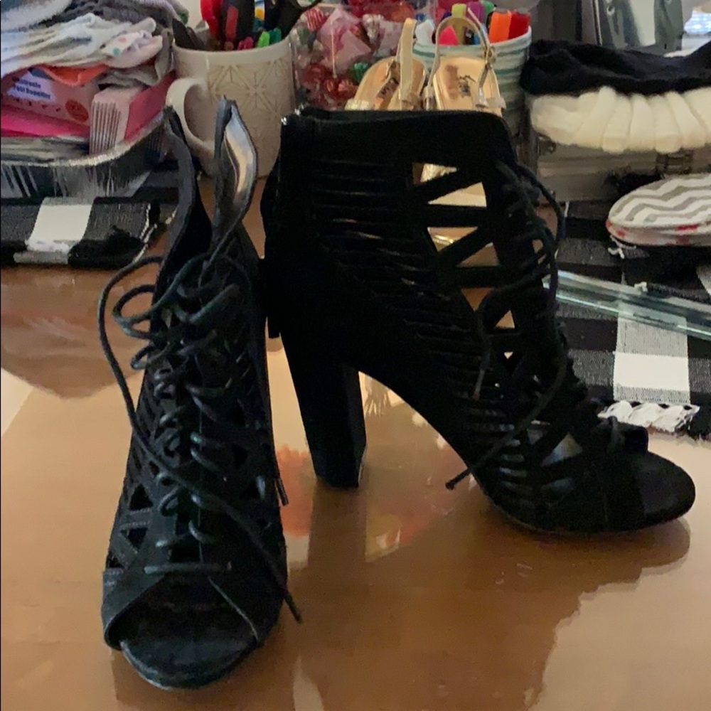 Open toe heels